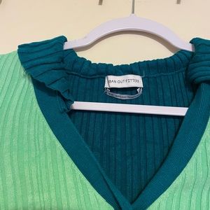 UO collared long sleeve top